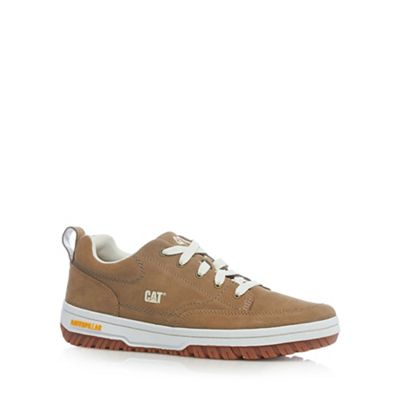 Caterpillar Tan suede lace up trainers